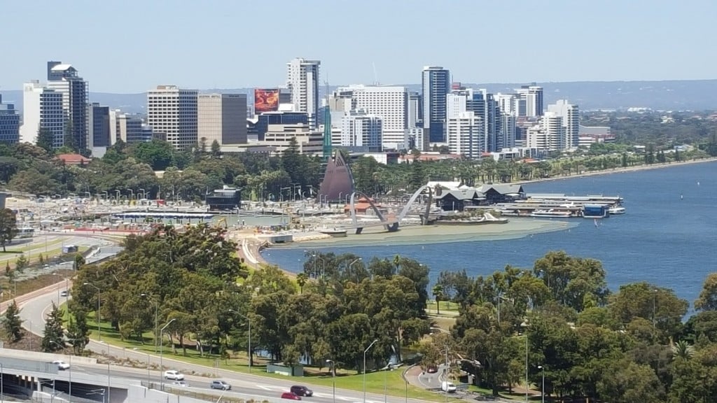 Elizabeth Quay from Kings Park